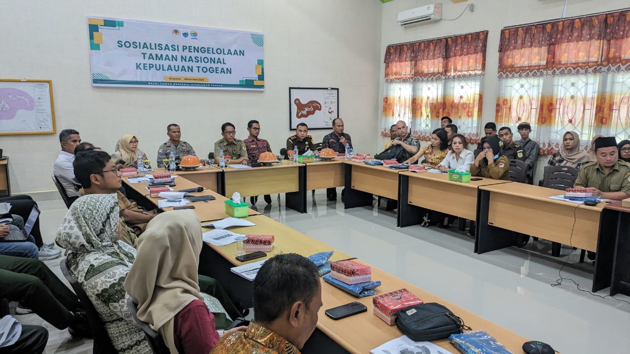 Sosialisasi Pengelolaan Taman Nasional Kepulauan Togean Terkait Implementasi PP 36 Tahun 2024